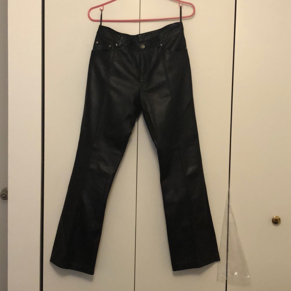 Bebe Genuine Leather Pants